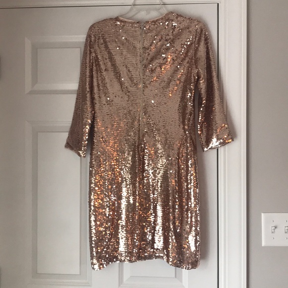 Lulus gold sequin dress - Picture 4 of 4